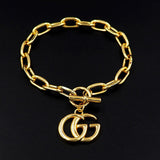 18K GG Interlocking G Gold Bracelet
