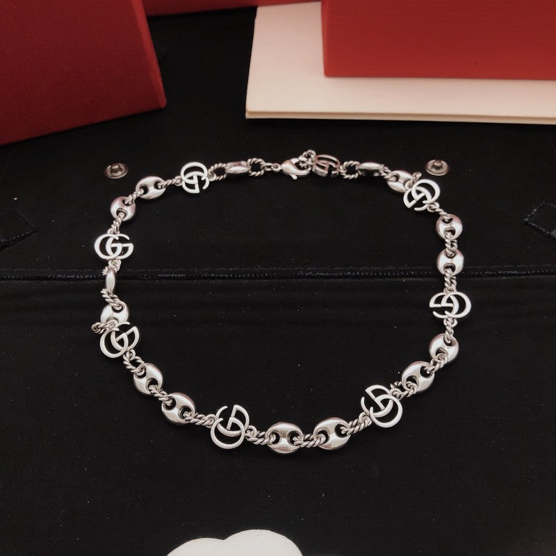 18K GG Interlocking G Twist Chain Necklace