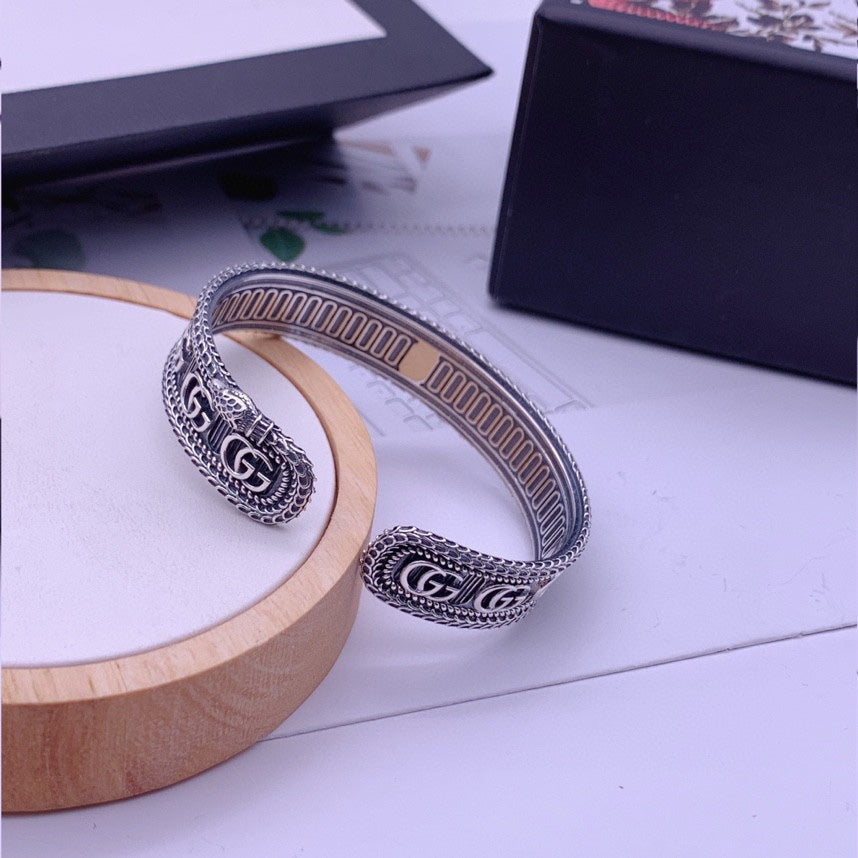 GG Snake Wide Bracelet