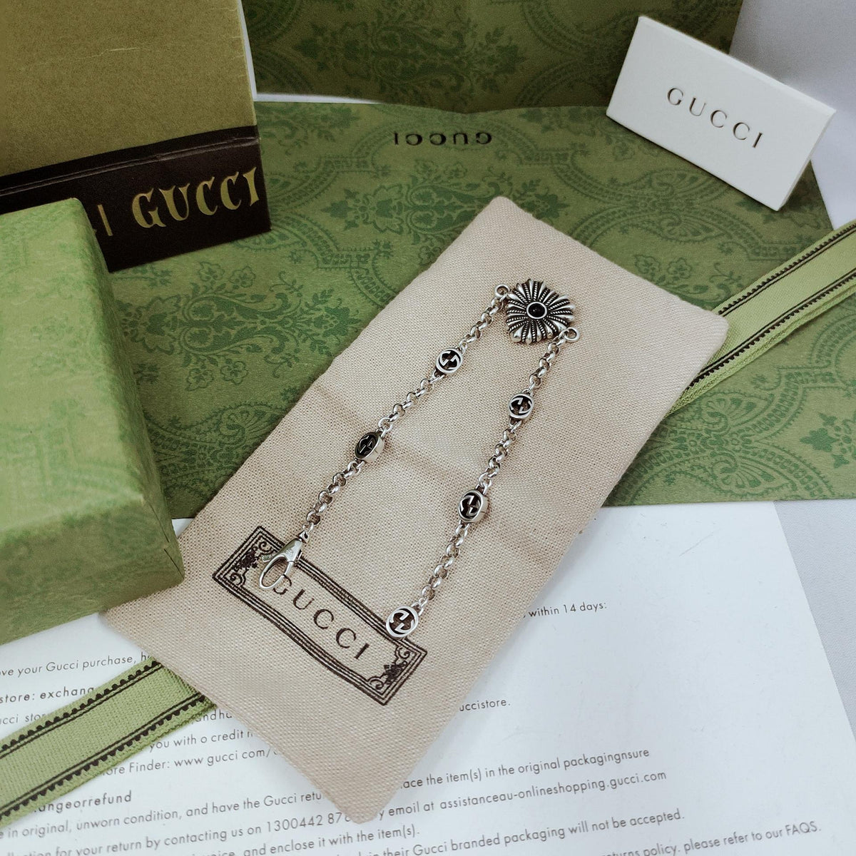 GG Interlocking G Heart Necklace