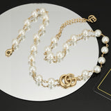 18K GG Pearl Necklace