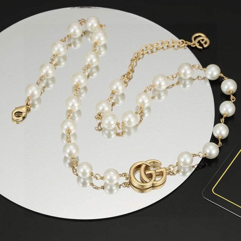 18K GG Pearl Necklace