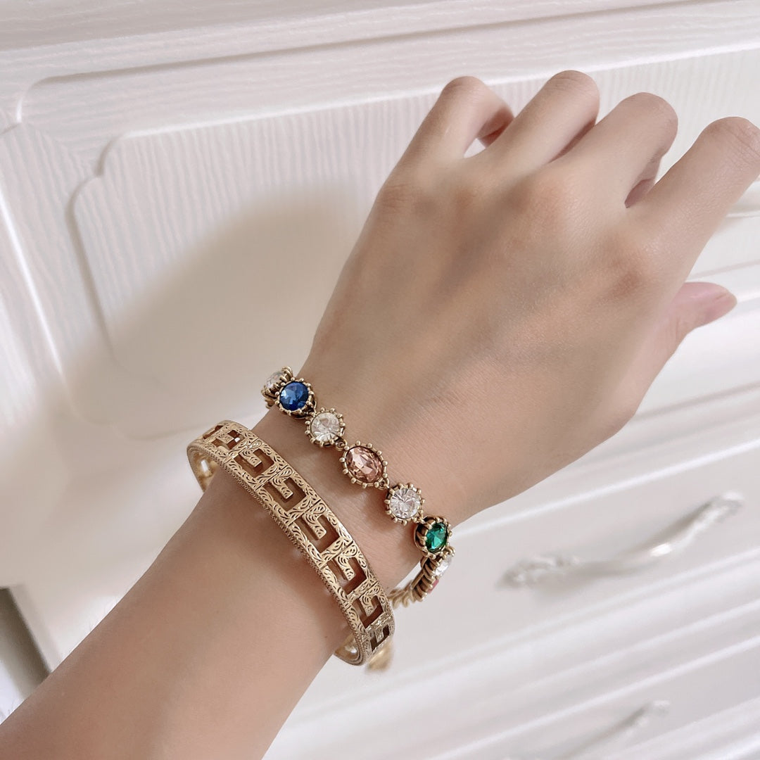 18K GG Cube Bracelet