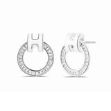 18K Clic H Diamond Earrings