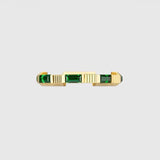 18K GG Link To Love Tormaline Green And Diamond Ring