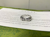 GG Tiger Head Chain Ring