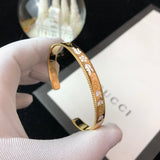 18K GG Icon Blossom Enamel Bangle Bracelet