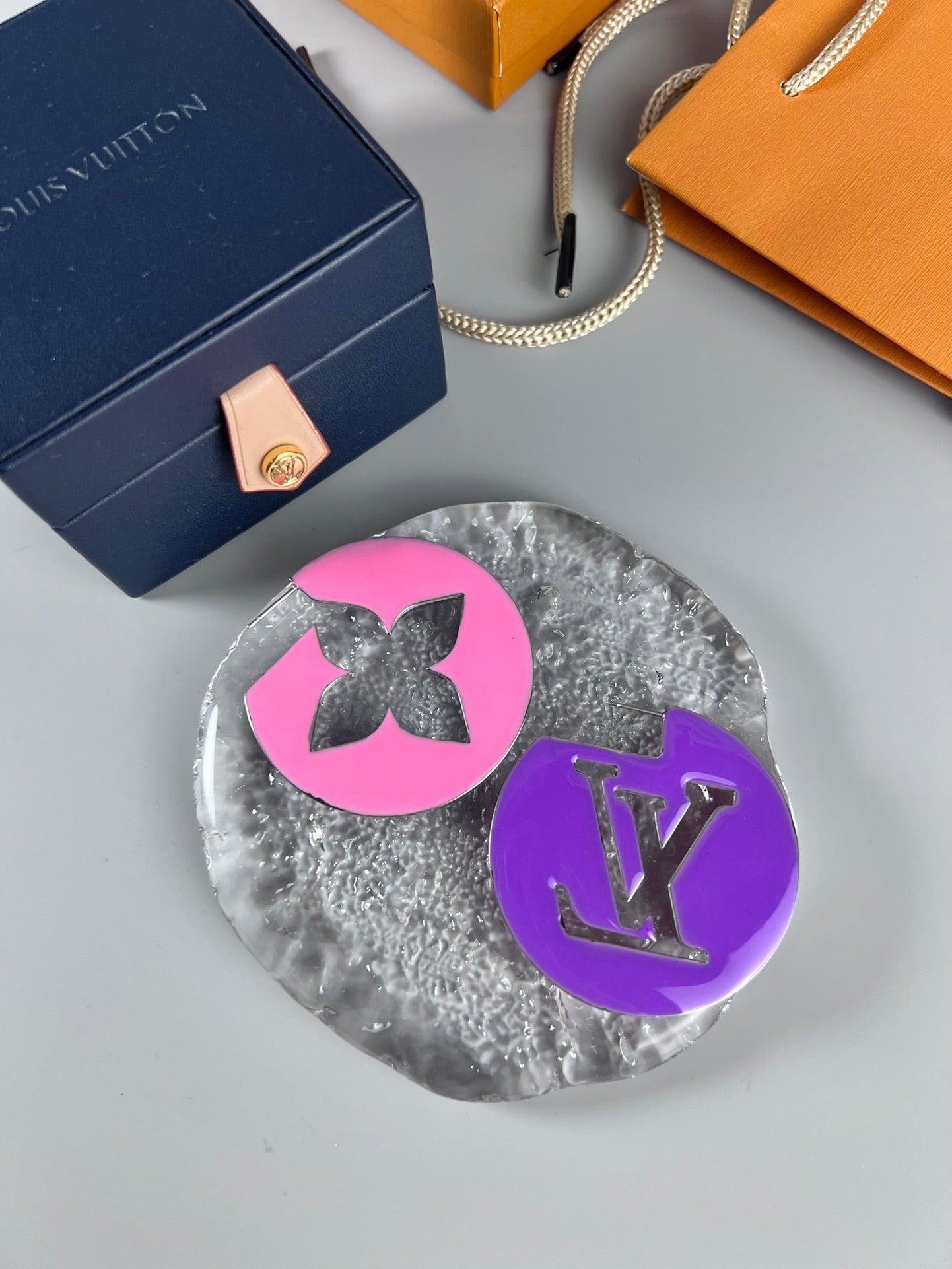 18K Louis Perfect Match Pink/Purple Earrings