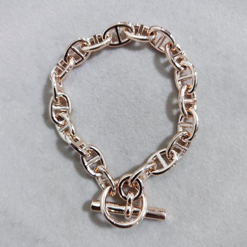 18K Her Chaine D'ancre Encha?n¡§|e Bracelet