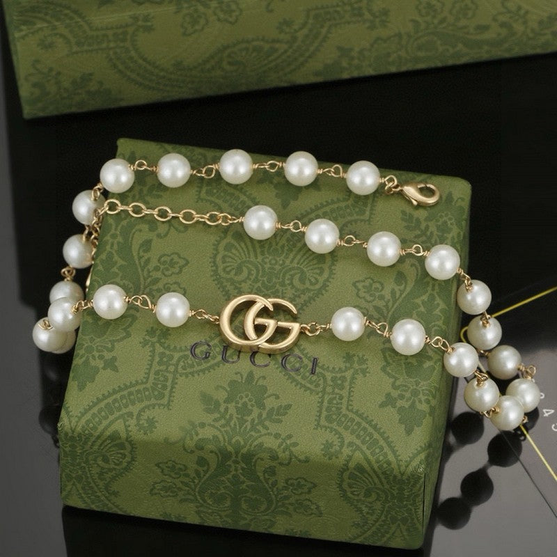 18K GG Pearl Necklace