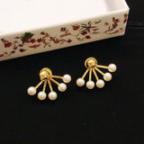 18K CD Pearls Earrings
