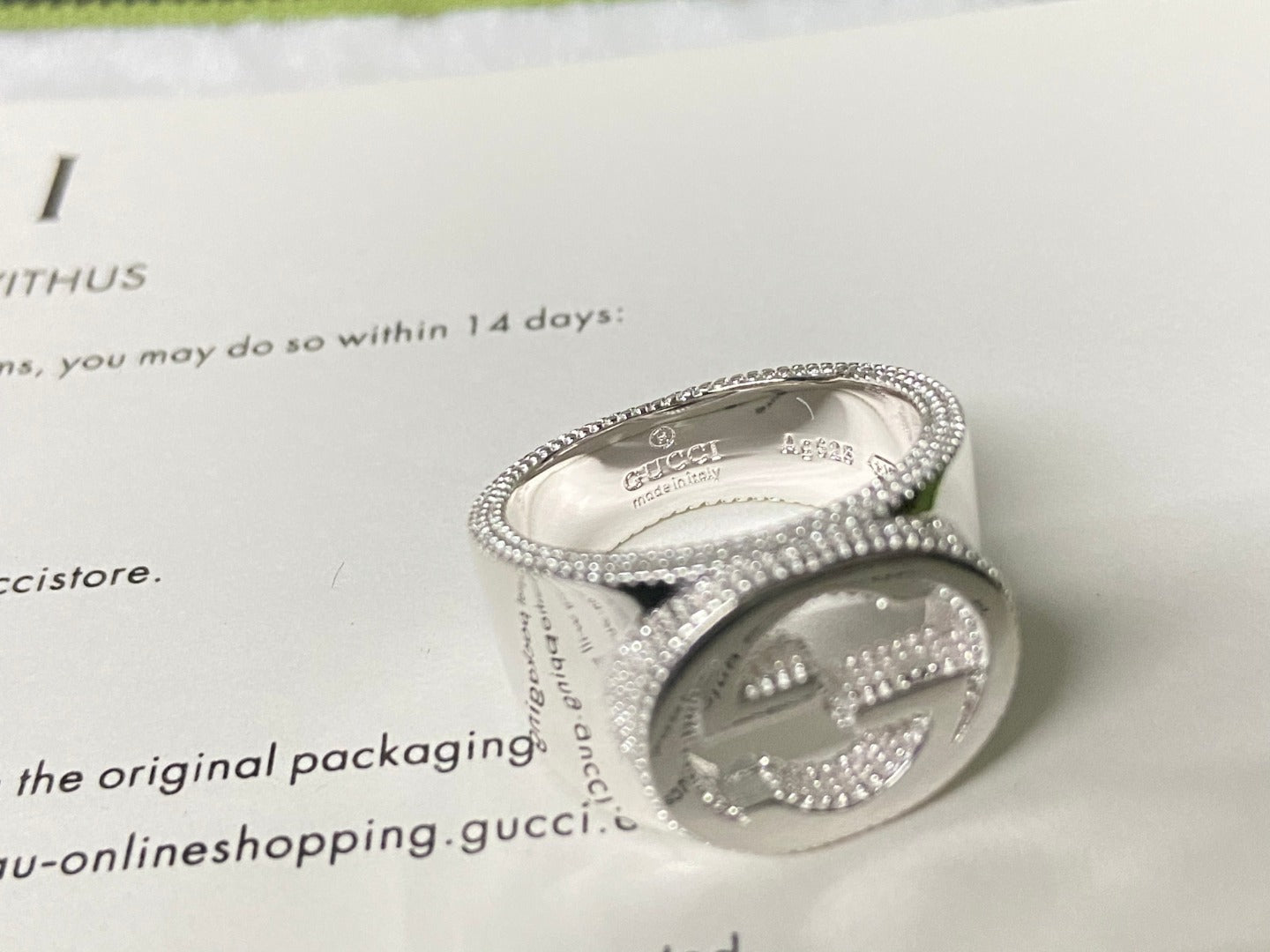 GG Interlocking G Wide Ring