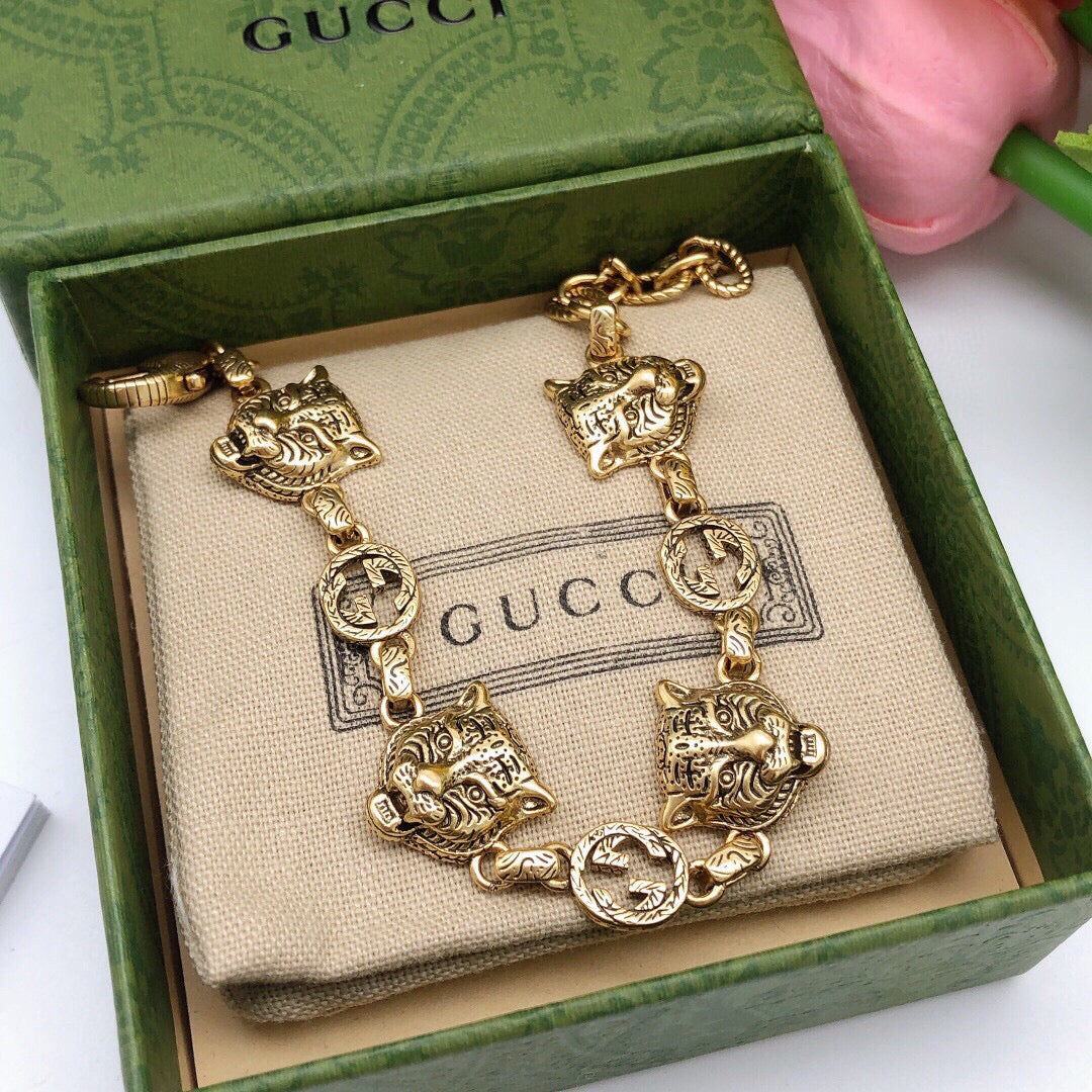 18K GG Tiger Bracelet