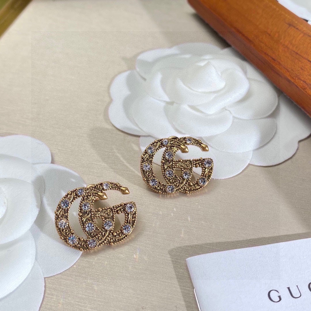 18K GG Crystals Earrings