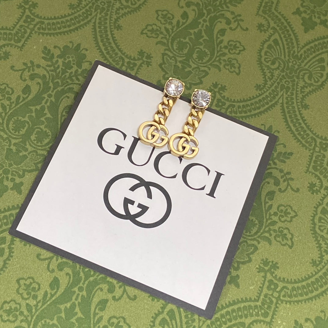 18K GG Chain Earrings