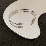 18K GG Running Diamond Cuff Bracelet