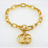 18K GG Interlocking G Gold Bracelet