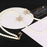 18K CC 26C Long Pearl Necklace
