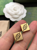 18K GG Cube Earrings