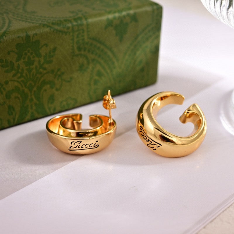 18K GG Logo Earrings