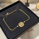 18K CC 25K Cube Pearl Choker Necklace