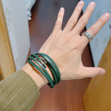 18K GG Anger Forrest Green Bracelet