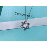 18K Tiff Star of David Pendant Necklace