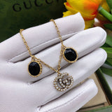 18K GG Black Stones Bracelet