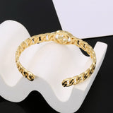 18K GG Chain Open Bracelet