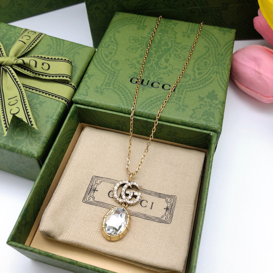 18K GG Crystal Necklace
