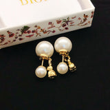 18K CD Tribales Rabbit Pearl Earrings
