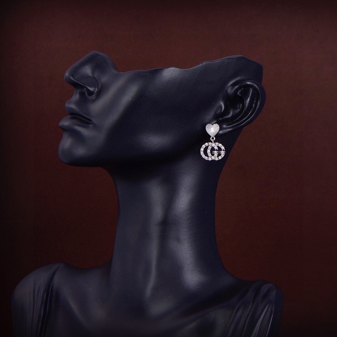 18K GG Running Earrings