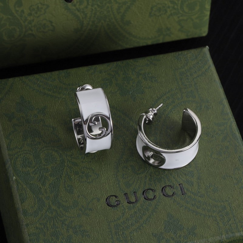 18K GG Color Enamel Earrings