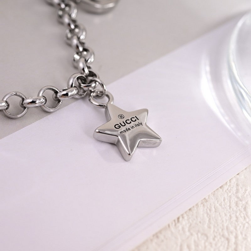18K GG Star Chain Necklace
