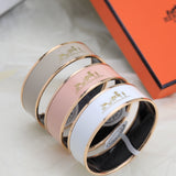 18K Enamel Cal¡§¡§che Wide Bangle H Bracelet