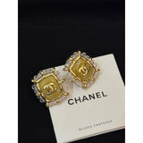 18K CC Red & Yellow Earrings