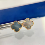 18K Vintage Alhambra Grey Earrings