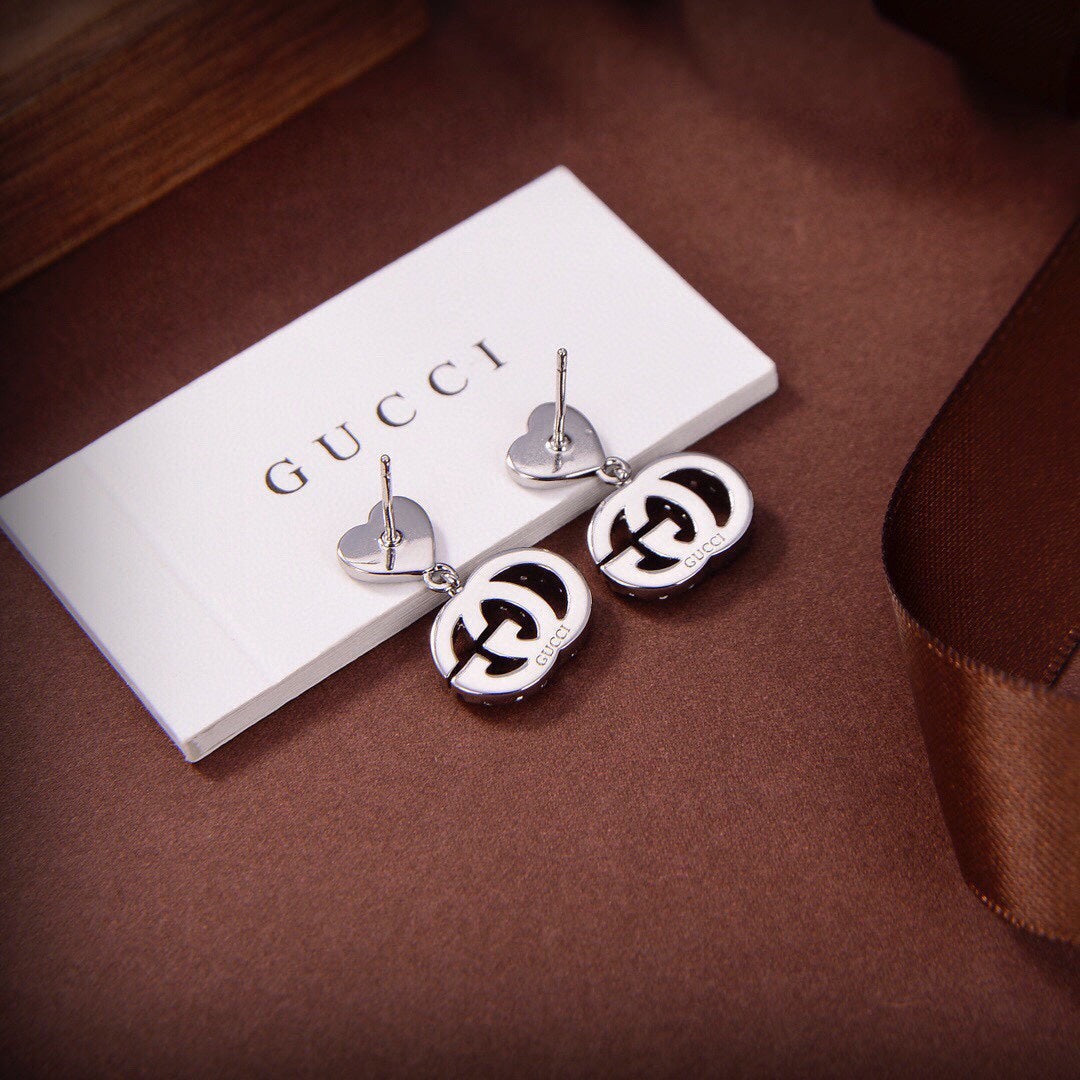 18K GG Running Earrings