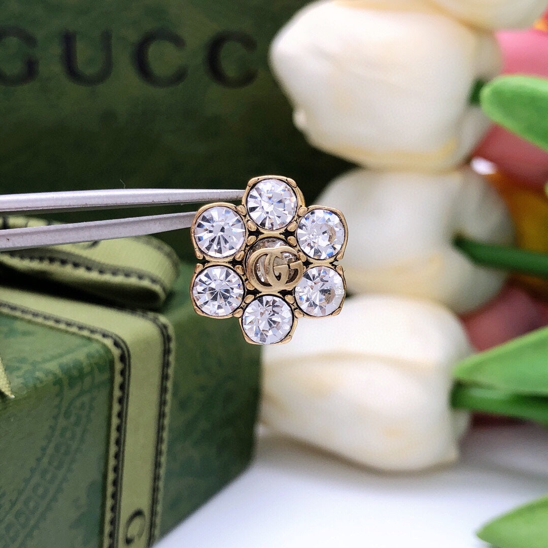 18K GG Crystals Earrings
