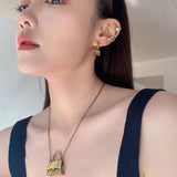 18K BB Hourglass Bag Necklace