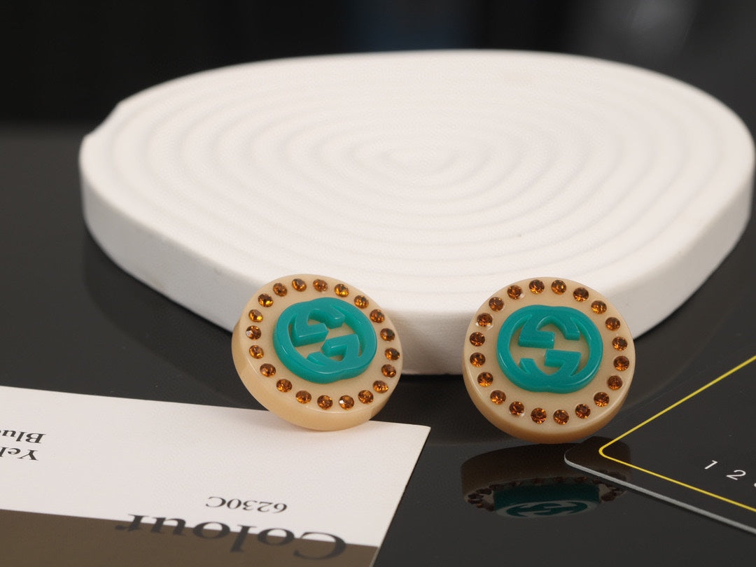 18K GG Resin Earrings