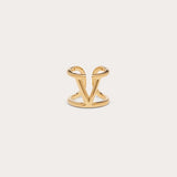 18K VLogo Signature Gold Ring