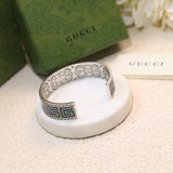 GG Cube Green Wide Bracelet