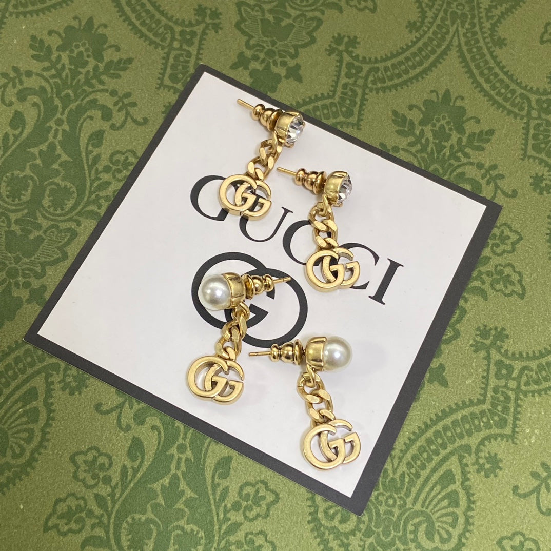 18K GG Chain Earrings