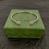 18K GG Running Diamond Cuff Bracelet