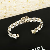 18K CC Color Leather Bracelet