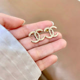 18K CC Vintage Gold Earrings
