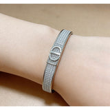 18K CD Diamond Gold Bracelet