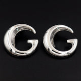 18K GG Large Gold Earrings