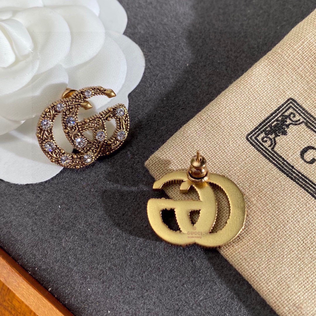 18K GG Crystals Earrings